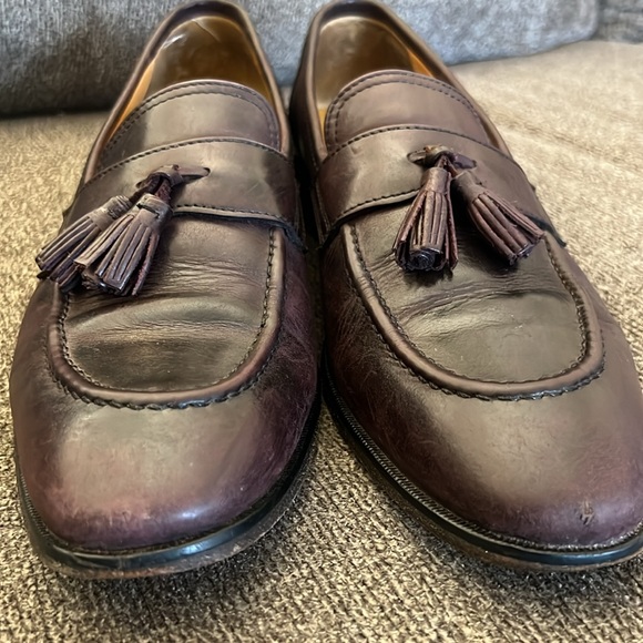 Johnston Murphy Signature Series Brown Leather Tassel Loafers Size 9 - Picture 12 of 13